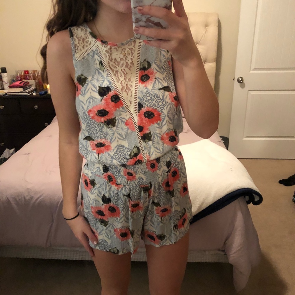 Flower romper.